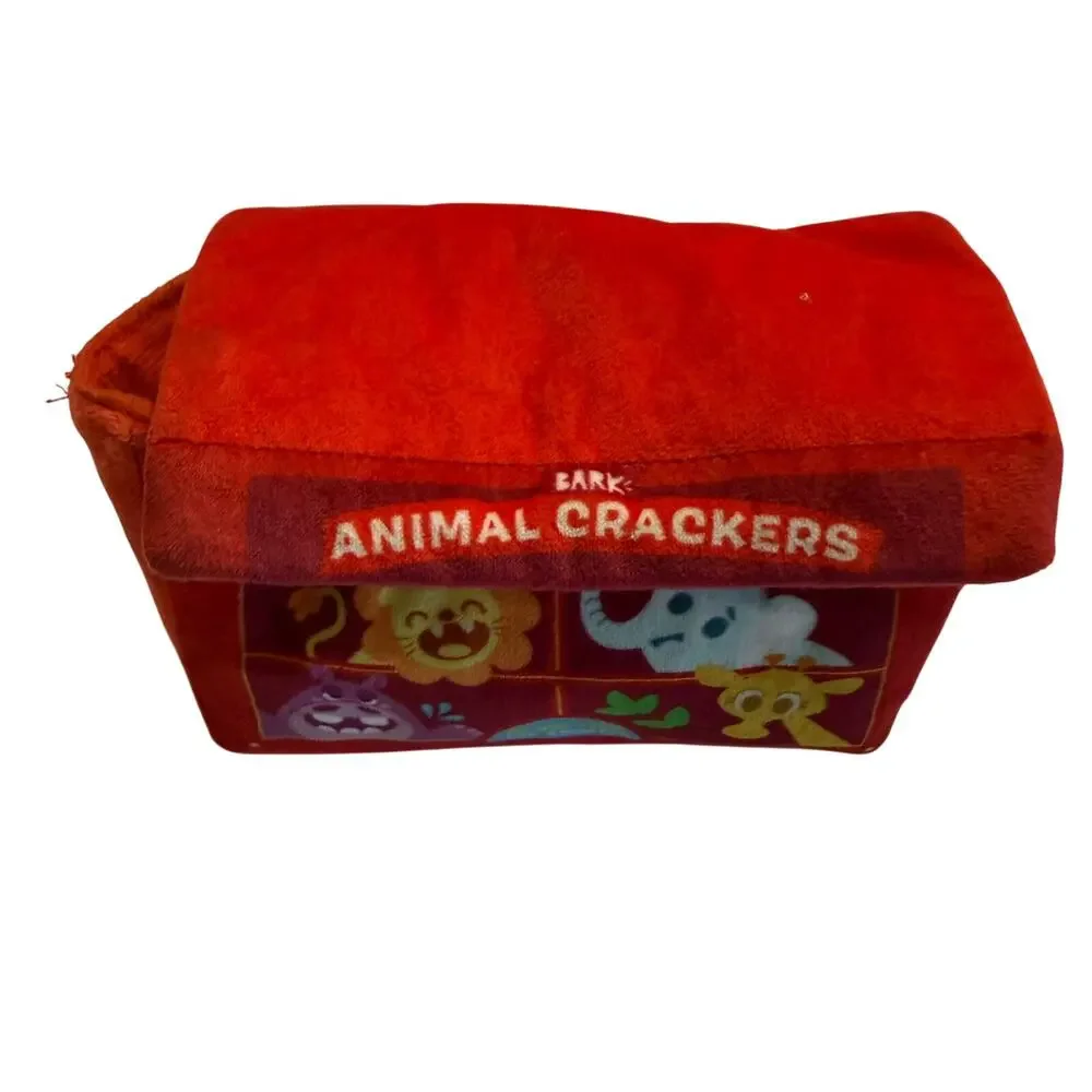 BARK Animal Squeakers Snacks Multi-Part Squeaky Plush Dog Toy